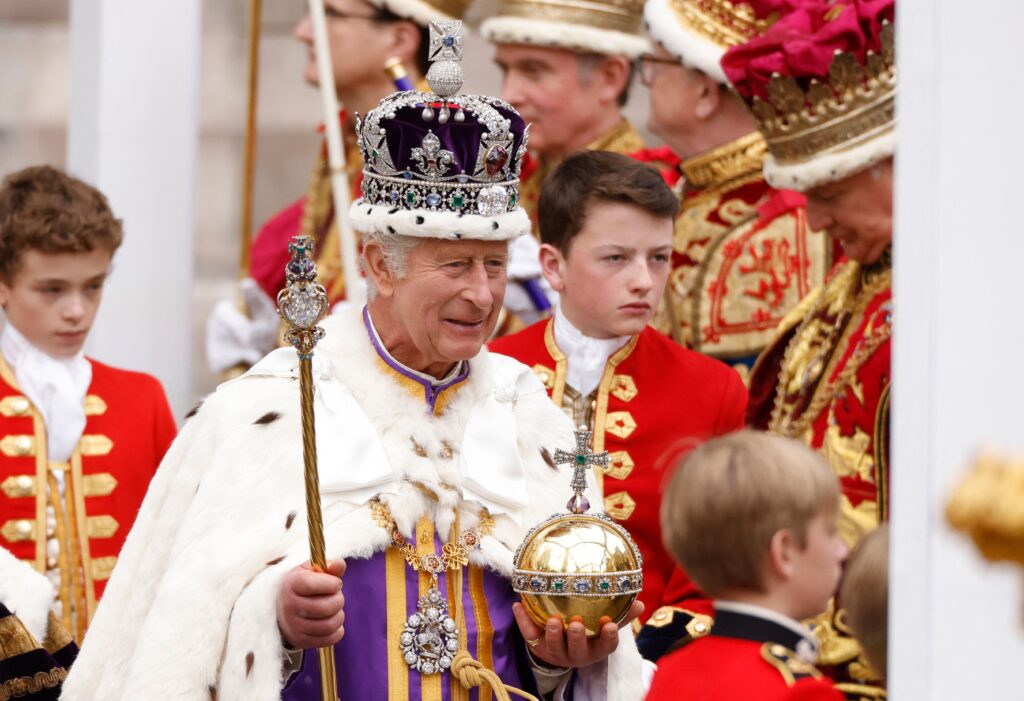 King Charles III at his coronation